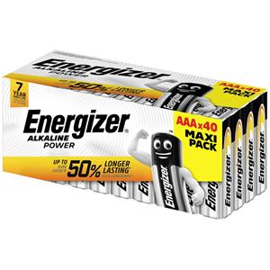 Energizer AAA batterij (potlood) Power Alkaline 1.5 V 40 stuk(s)