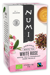 Phoenix Import Numi Weißer Bio-Tee, White Rose, 18 Beutel
