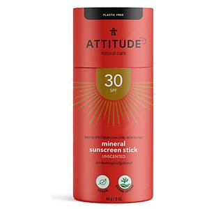 Attitude Mineral Sunscreen Stick  Unscented - LSF 30 parfümfreier S...