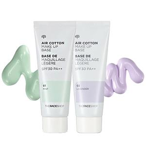 THE FACE SHOP Air Cotton Makeup Base - Lavender