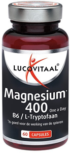 Lucovitaal Magnesium 400 met vitamine b & l tryptofaan 360 capsules