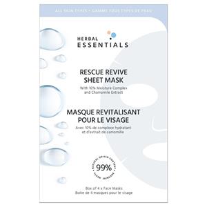 Herbal Essentials Rescue Revive Sheet Mask - Box of 4 Sachets