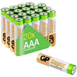 20 GP Batterien SUPER Micro AAA 1,5 V