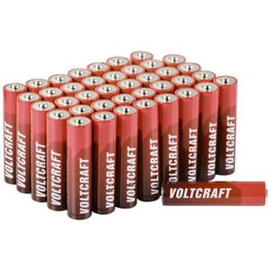 VOLTCRAFT AAA batterij (potlood)  Industrial LR03 SE Alkaline 1300 mAh 1.5 V 40 stuk(s)