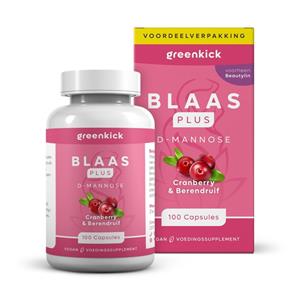 Beautylin Greenkick Blaas Plus D-mannose Cranberry & Berendruif