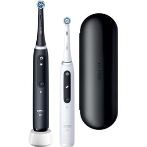 Oral-B Elektrische Zahnbürste iO5 Duo Doppelpack schwarz/weiß