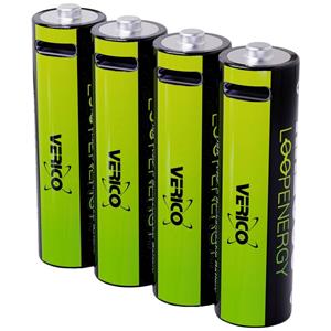 Verico LoopEnergy USB-C Oplaadbare AA batterij (penlite) Li-ion 1700 mAh 1.5 V 4 stuk(s)