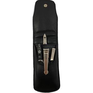 Pfeilring Basic Taschenetui 8248 Schwarz mit Knipser Maniküre-Set
