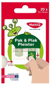 HeltiQ Pak & Plak Pleister Groen Snijwond 2