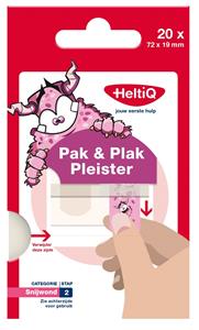HeltiQ Pak & Plak Pleister Roze Snijwond 2