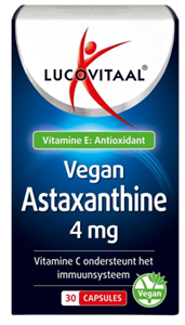 Lucovitaal Vegan astaxanthine 4mg 30ca