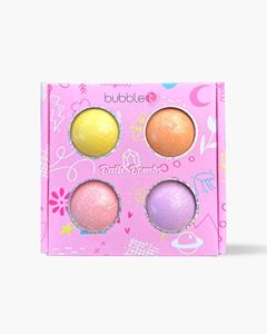 Bubble T Cosmetics Bubble T Mixed Fruits Bath Bomb Fizzer Gift Set ( 4 x 150g)