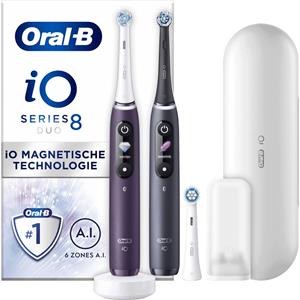 Sengento Oral-b Io 8 - Paars En Zwart - Elektrische Tandenborstels - Duopack