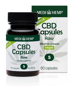 MediHemp CBD Capsules Raw 5%
