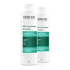 Vichy Dercos Oil Correct Shampoo Vet Haar Duo 2x200ml - PROMO 2e -50%