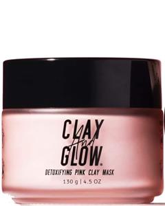 Clay And Glow Roze Kleimasker  - Detoxifying Pink Clay Mask Roze Kleimasker