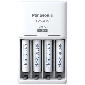 Panasonic Basic BQ-CC51 + 4x eneloop AAA Stekkerlader NiMH AAA (potlood), AA (penlite)