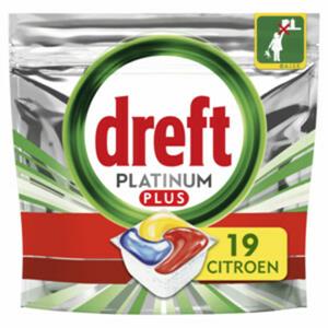 Dreft Platinum Plus All In One Vaatwastabletten Lemon 16 stuks