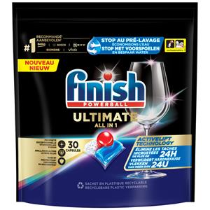 Finish 2+2 gratis:  Ultimate All in 1 Vaatwastabletten Regular 30 stuks