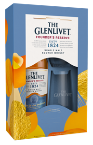 Glenlivet The  Founder's Reserve + 2 Tumbler glazen 70CL
