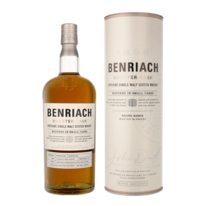 BenRiach Quarter Cask Classic Speyside Single Malt Scotch Whisky 46% 1L Geschenkverpackung