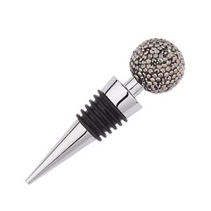 huismerk Crystal Ball Red Wine Stopper Diamond Zinklegering Metalen Verzegelde Wijn Cork