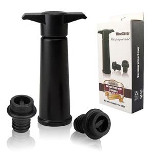 huismerk Rode wijn vacuümpomp luchtverfrisser siliconen wijn stopper set specificatie: Black Pump 2 stoppers (doos)