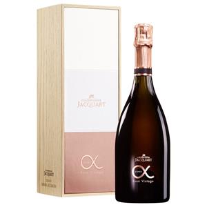 Champagne Jacquart Cuvée Alpha Vintage rosé (in giftbox) op verzoek bestelbaar