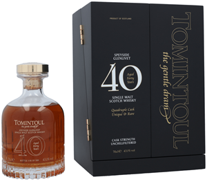 Tomintoul 40 years + gb 70cl Single Malt Whisky