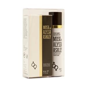 Alyssa Ashley Musk Eau de Toilette 50ml & Deodorant Spray 100ml, Set