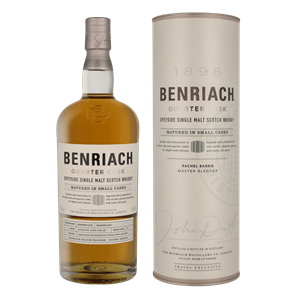 BenRiach Quarter Cask Peated Speyside Single Malt Scotch Whisky 46% 1L Geschenkverpackung