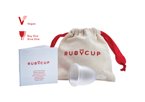 Webvrouw Ruby cup (Small), herbruikbare menstruatiecup