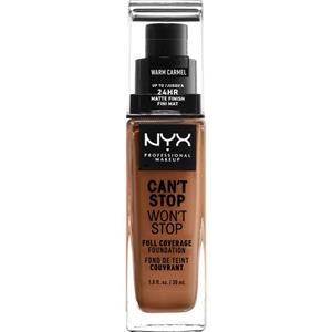 Nyx Professional Make Up CAN’T STOP WON’T STOP full coverage foundation #warm caramel