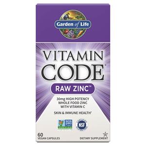 Garden of Life Vitamine Code Raw Zink - 60 capsules