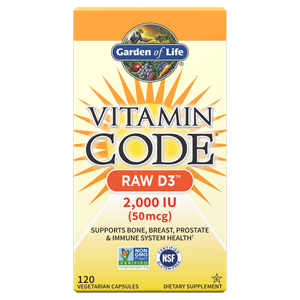 Garden of Life Vitamine Code Raw D3 2000 LU 120 capsules
