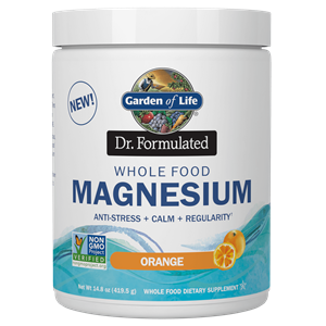 Garden of Life Magnesiumpoeder met sinaasappelsmaak 419,5g