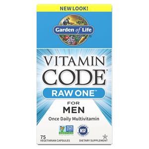 Garden of Life Vitamine Code Raw Eén voor Mannen - 75 capsules