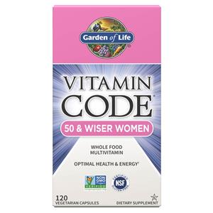 Garden of Life Vitamine Code 50 en Wijzere Vrouwen - 120 capsules