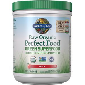 Garden of Life Raw Biologische Perfecte Voeding Groen Superfood - appel - 231 g