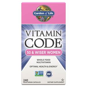 Garden of Life Vitamine Code 50 en Wijzere Vrouwen - 240 capsules