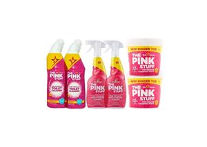 Stardrops The Pink Stuff The Pink Stuff Ultieme Bundel - 2x Spray 750 ml - 2x Toiletreiniger 750 ml - 2x Miracle Paste 850 gram