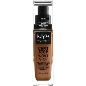 Nyx Professional Make Up CAN’T STOP WON’T STOP full coverage foundation #nutmeg