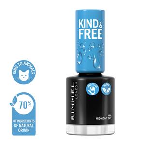 1+1 gratis: Rimmel KIND&FREE Vegan Nagellak 159 Midnight Sky 8 ml