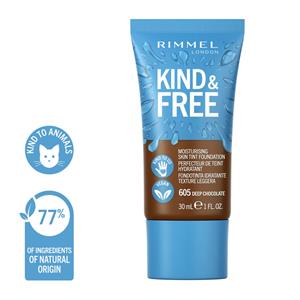 Rimmel KIND&FREE Vegan Foundation 605 Deep Chocolate 30 ml
