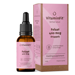 VitaminFit Folaat 400 mcg (5-MTHF) Druppels