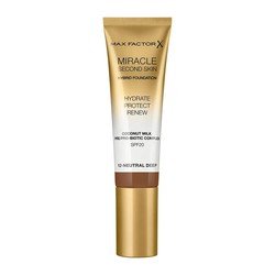 Max Factor Miracle Second Skin Hybrid Foundation hydraterende foundation met zonnefilter 12 Neutral Deep 30ml
