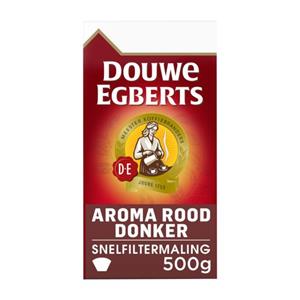 Douwe Egberts AROMA ROOD COFFEE GROUND EXTRA FINE DARK 500G PC