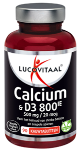 Lucovitaal Calcium 500mg & D3 Kauwtabletten