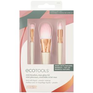 Set Mit Schminkbürsten Ecotools Ready Glow Limitierte Auflage 3 Stücke