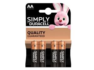 Duracell AA - batterijen pak van 4